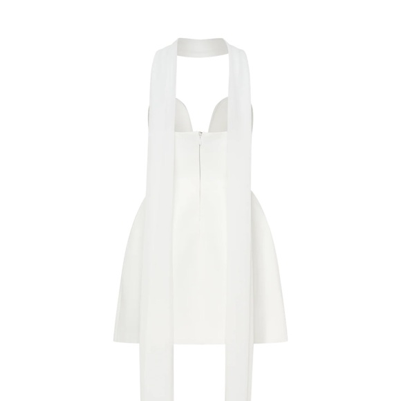 Orellia - Strapless Suiting Mini Dress - Ivory - Picture 3 of 9